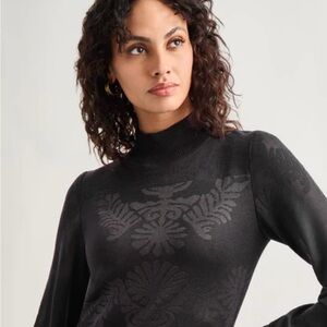 Talbot high neck beautiful pattern sweater size medium p